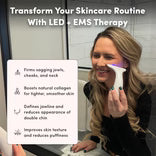 LUNARSHINE Luminance™ EMS & LED Therapy Device for Lifting Jowls, Jawline, Neck, and Double Chin